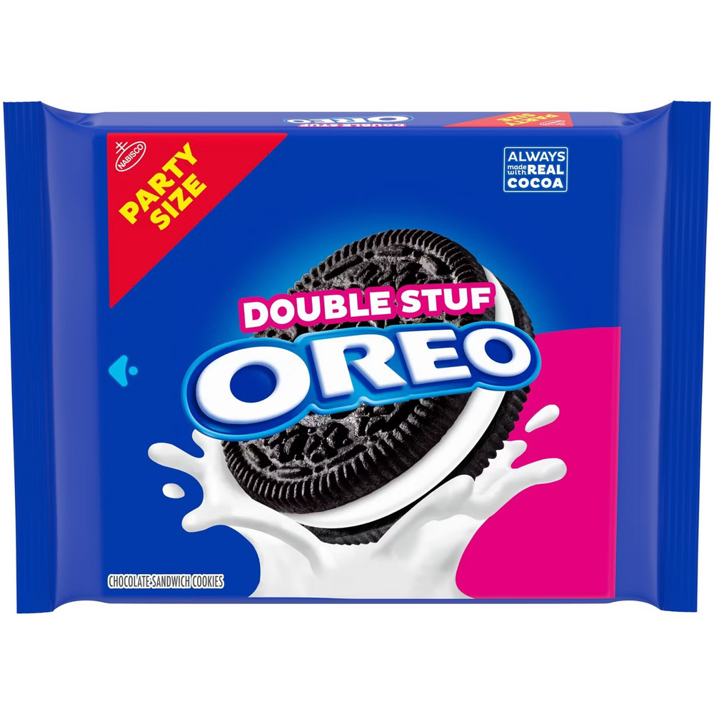 Oreo Double Stuf Chocolate Sandwich Cookies Party Size – 24.95oz