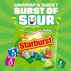 Sour Chewy Candy Individually Wrapped Fruit Sharing Size 15.6 Oz Resealable Bag