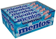 Mentos Chewy Mint Candy Roll, Non Melting, 14 Pieces (Bulk Pack of 15)