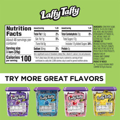 40x Pieces Laffy Taffy Sour Apple Taffy Candy Pieces No Artificial Flavors!