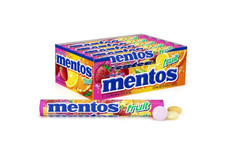 Mentos Chewy Mint Candy (Assorted Fruit) 14 Pieces Per Roll, 15 Count Party Pack
