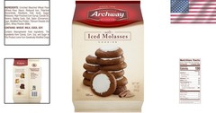 Creamy Iced Molasses Cookies – Kosher & Vegetarian, Perfect for Snacking – 12 Oz