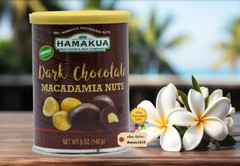HAMAKUA MACADAMIA NUT COMPANY Dark Chocolate Macadamia Nuts (5oz Can)