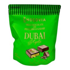 Chocovia 15.87 oz DUBAI STYLE Milk Chocolate with Pistachio & Kadaif *BB 9/2026*