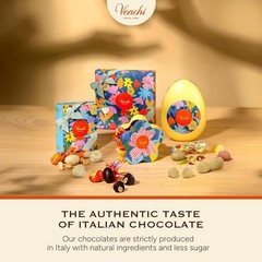 Rabbit-Shaped Tin, 2.33 Oz, 6 Assorted Hazelnut Chocolate Mini Eggs, Gluten F…