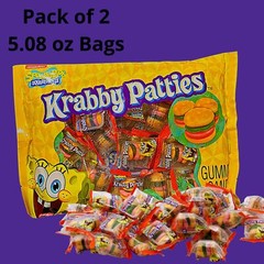 Hamburger Shaped Gummy Candy Individually Wrapped Pack of 2 for Parties
