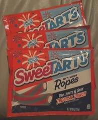 (3) Sweet Tarts Tropical Punch LIM. EDITION Ropes (9 oz each) Soft & Chewy +
