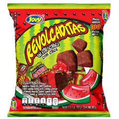 Jovy Revolcaditas w/Chili Con Chile Watermelon 1lb 5oz (600g) 100 Pieces – LARGE