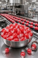 Jumbo Cherry Candy Balls with Gum Center – 1 lb Bulk Bag of Fresh Individuall…