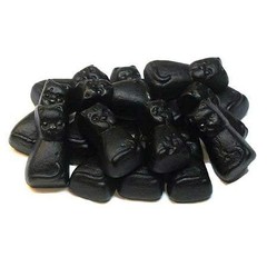 Dutch Black Licorice Cats 2.2 LB (1 KG) Bag – Chewy Cat Shaped Candy