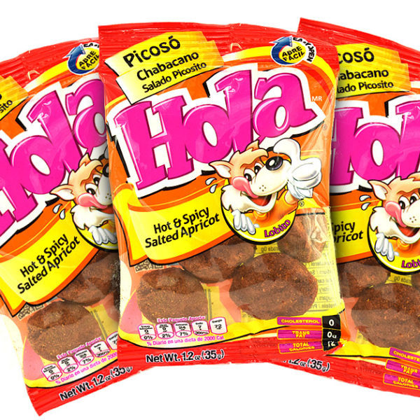 3x Hola Chabacano Hot & Spicy Salted Apricot 1.2-oz each bags