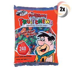 2x Bag Alberts The Flintstones Fruit Chews Assorted Flavor | 240 Candies Per Bag