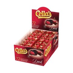 Cherry Cordial Candies – Dark Chocolate Covered, 72 Individually Wrapped