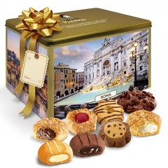 Cookie Gift Tin – Italian Pastries & Cookies in Individually Wrapped Trays