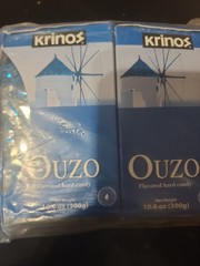 Krinos Ouzu Candy Greek Favorite Licorice Flavor 2pk