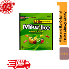 Mike and Ike Original Fruit Chewy Candy 28.8 oz Stand Up Bag – Free Shipping