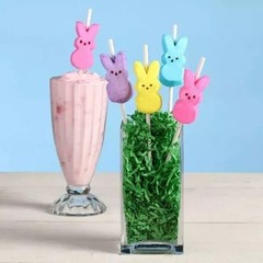 Peeps Yellow Bunny Marshmallow Candy Easter Treat 4 Pack 1.5oz Fat Free