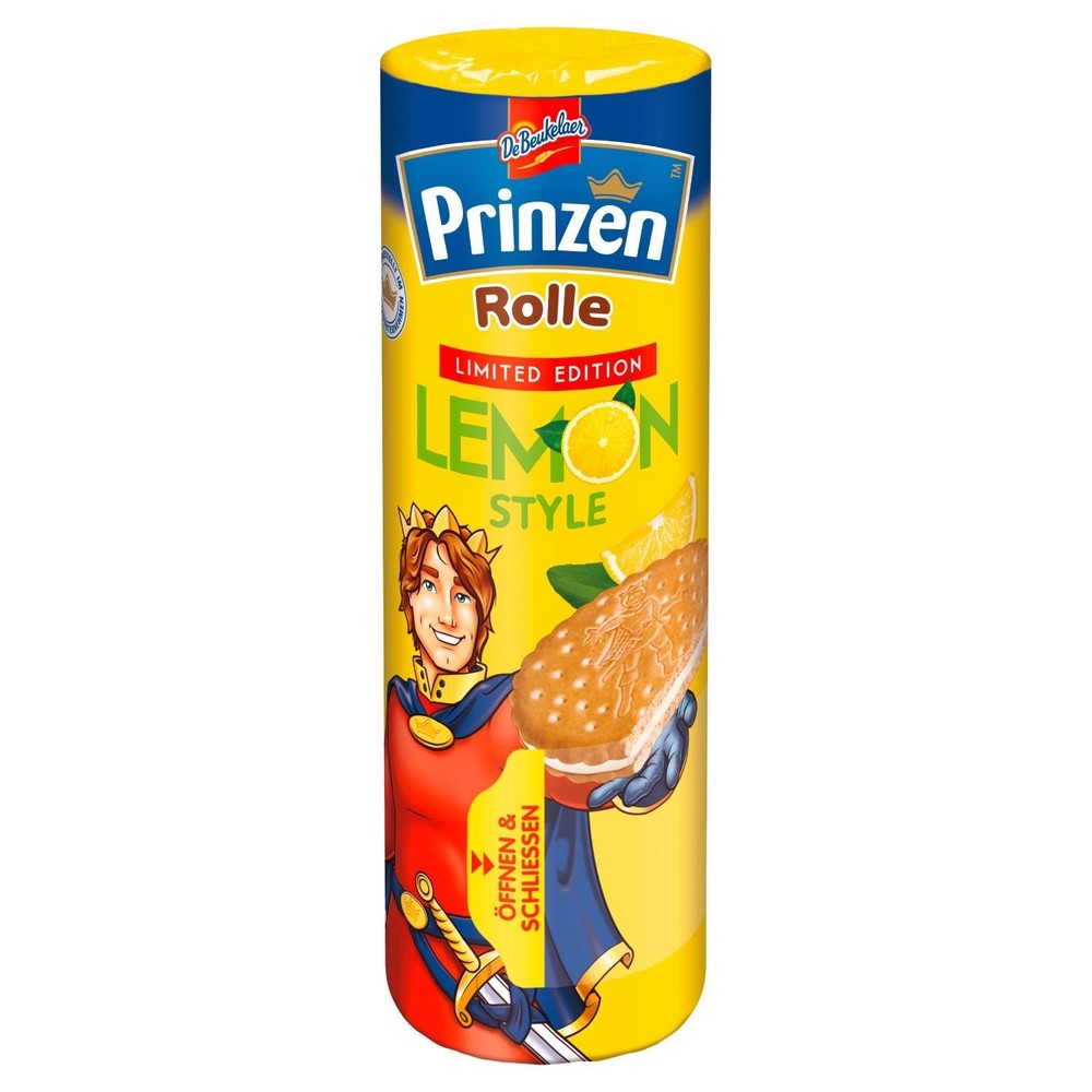 Prinzen Roll Round Cream cookies LEMON Made in Germany 352g -FREE SHIPPING