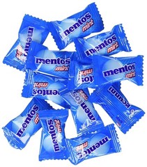 MENTOS MINT Chewy Candy, Peppermint, Fun Size, Individually Wrapped (2 Pounds)