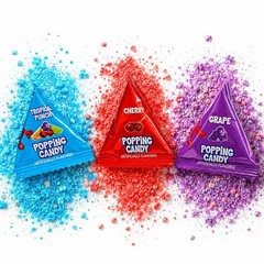 Kool Aid Popping Candies – Tropical Punch, Cherry & Grape – Fizzy 24.4094 cm