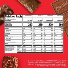 CRUNCH, Baby Ruth and 100 Grand, Bulk 28 Pack, Assorted Full Size Chocolate C…