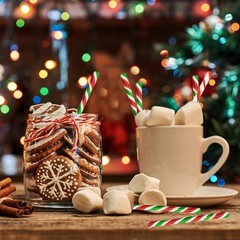 24-Pack Christmas Candy Cane Sticks Suckers, Old-Fashioned Red Green & White,…