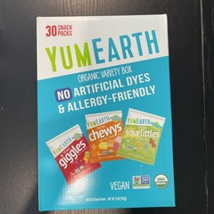 YumEarth Organic Variety Box, 30 ct./0.5 oz.