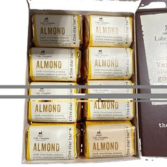 HUGE 4-box pack lot (64 BARS ) Lake Champlain Dark Chocolate Almond Five Star
