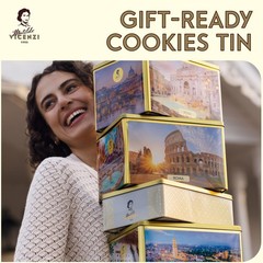 Cookie Gift Tin – Italian Pastries & Cookies in Individually Wrapped Trays
