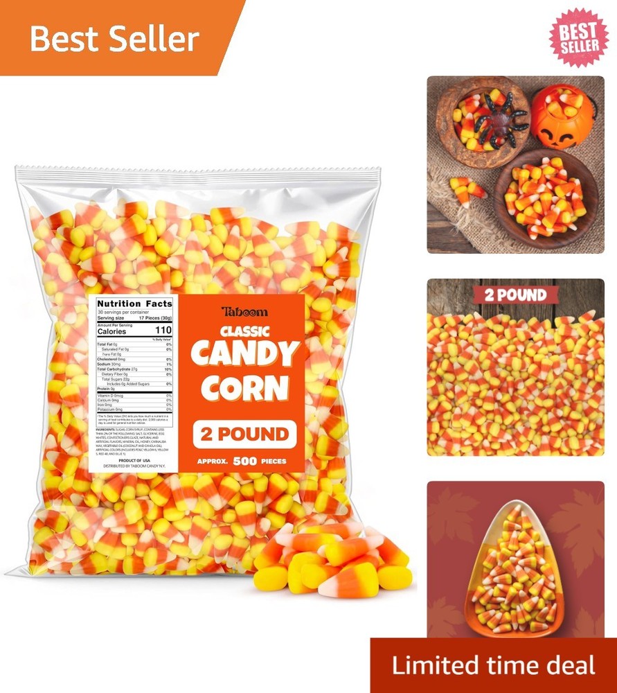 Bulk 2-Pound Classic Candy Corn with Real Honey – Perfect for Fall Celebrations