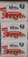 Knott’s Berry Farm Premium Shortbread Cookies, Raspberry, 2 oz, 36-count