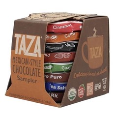 Taza Chocolate Organic Mexicano Disc Stone Ground, Variety Pack, 1.35 Ounce (8