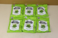 (6) Wiley Wallaby GREEN APPLE 4 oz each package Exp:8/2026