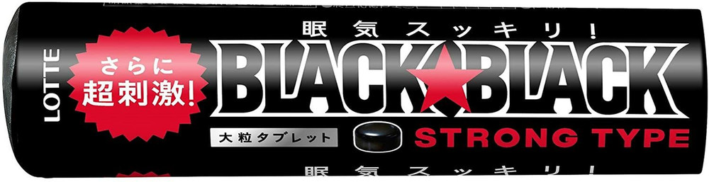Lotte Black Black Strong Mint Tablet Type 32G from Japan