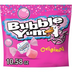 BUBBLE YUM Original Flavored Chewy, Bubble Gum 1 Count (Pack of 1), Multi