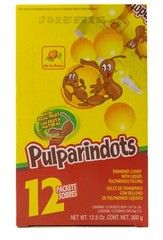 Pulparindo Dots 60 Pcs Bite Size Hard Shell Ball Tamarind Original Mexican Candy