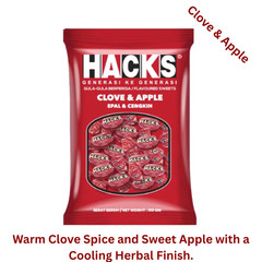 Hacks Herbal Sweets 5 Pack x 100g Each – Mixed Fruit & Menthol Variety Bundle