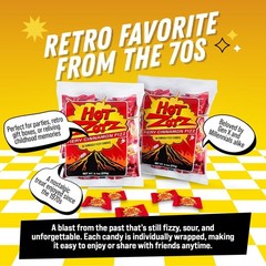 Fizzy Sour Candy Bulk – 46 Count Fiery Cinnamon Retro Treats for All Occasions
