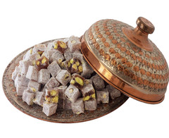 Cerez Pazari Turkish Delight Pistachio Candy, Gourmet Premium Vegan Sweets Smal