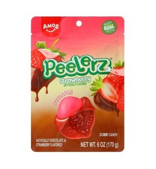 AMOS Peelerz Gummy Strawberry Candy 6 oz. pk – Viral TikTok – Trending Candy