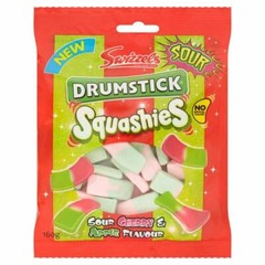 Squashies Drumstick Cherry & Apple – 145g – Pack of 4