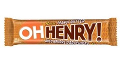 48 x OH HENRY REESE peanut butter Chocolate Candy Bar Hershey Canadian 58g each