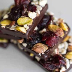 2-PACK JOJO’s Organic Dark Chocolate Pistachio Almond Cranberry Bites 14.4 oz ea