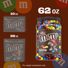 M&M’s Milk Chocolate Candy – 2 Pack Bundle (62 oz Each, Total 124 oz)