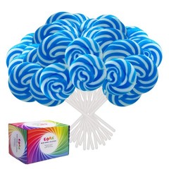 32 Pack Something Blue Twisty & Swirl Lollipops – 32 Count (Pack of 1),