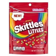 4x Skittles Littles Original Grab N Go Snack Candy Treats New Bulk 7.2oz