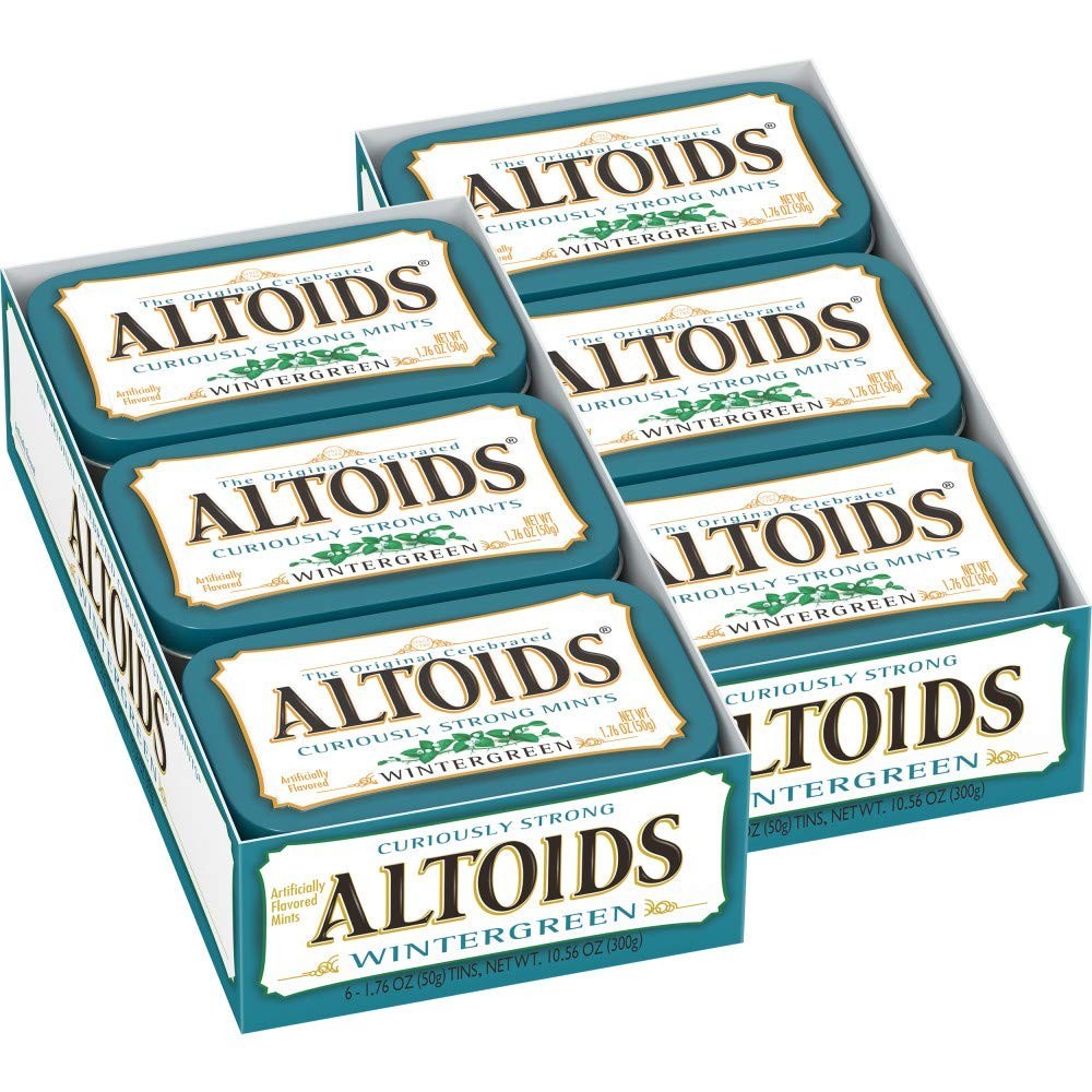 Altoids Wintergreen Candy, 1.76-Ounce Tins (Pack of 12)