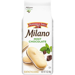Milano Mint Chocolate Cookies, 7 OZ Bag (15 Cookies)