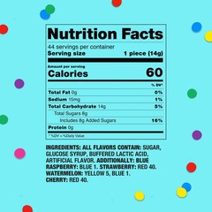 Ring Pop Assorted Flavors Lollipops Candy Tub Bulk Variety Pack (0.5 oz., 44 ct.