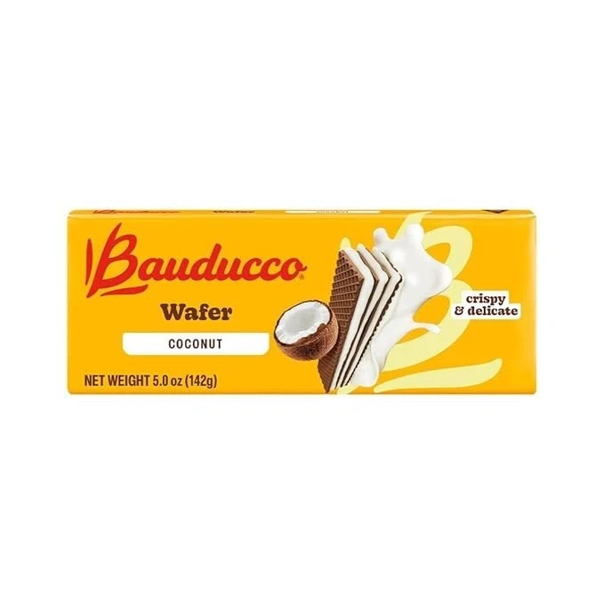 Bauducco Coconut Wafers – Crispy Wafer Cookies With 3 Delicious, 5.0oz 1 Pack